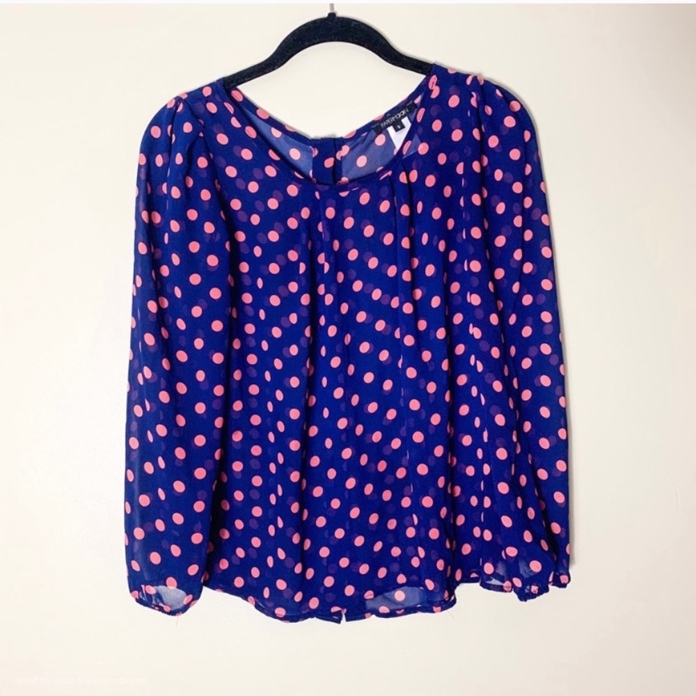 papermoon polka dot blouse